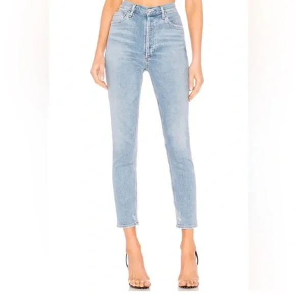 AGOLDE Nico High Rise Slim Jeans In Color Embark Size 31 - Picture 1 of 12